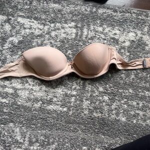 Women's Tan Strapless Bra